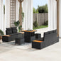 Conjunto de Sofás de Jardim 8 Peças Cinzento Claro e Cinzento Escuro