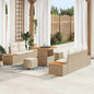 Conjunto de Sofás de Jardim 8 Peças Cinzento Claro e Cinzento Escuro