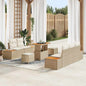 Conjunto de Sofás de Jardim 8 Peças Cinzento Claro e Cinzento Escuro