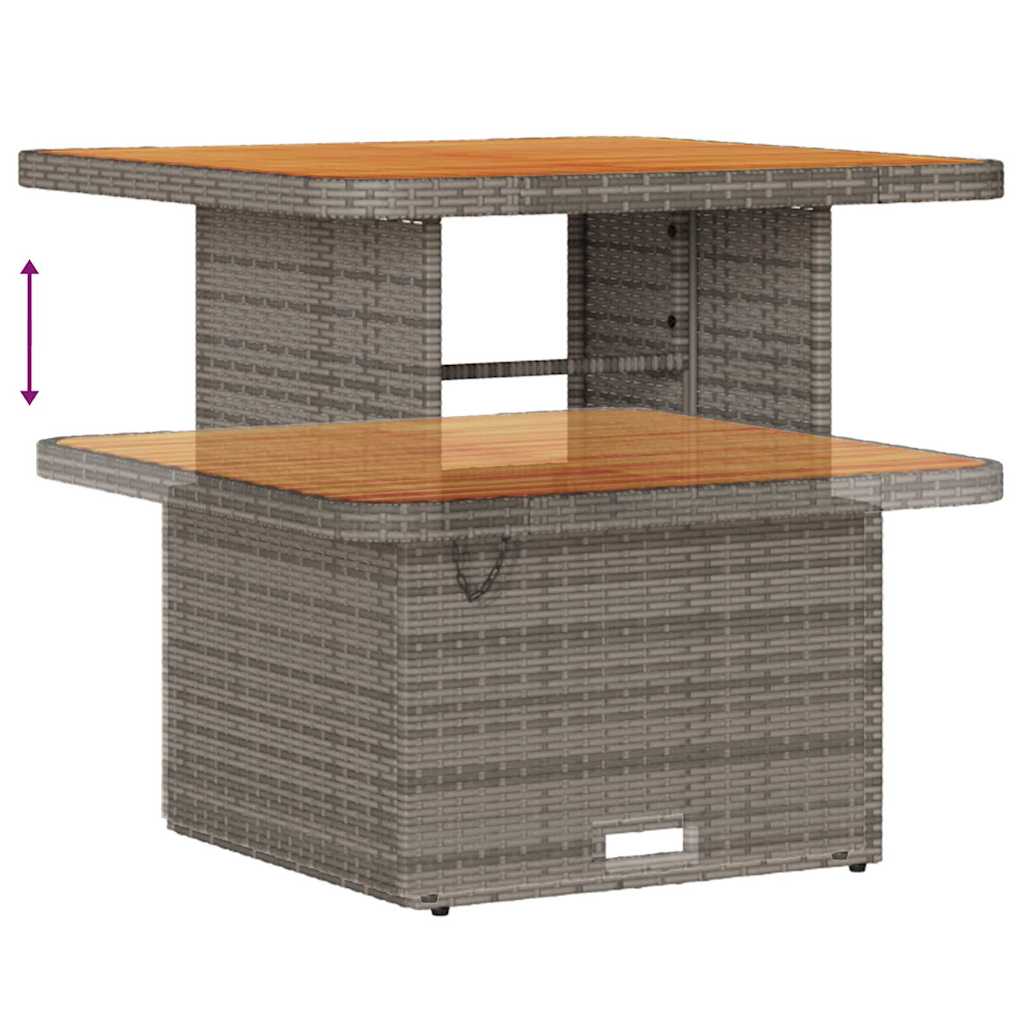 Conjunto de sofás de jardín 11 pcs Gris ratán sintético