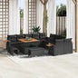 Conjunto de sofás de jardín 17 pcs Gris ratán sintético