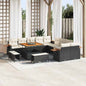 Conjunto de sofás de jardín con cojín 17 pcs Beige y Crema