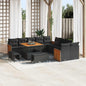 Conjunto de sofás de jardín 13 pcs Gris ratán sintético