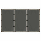 Conjunto de Comedor de Jardín 7 pcs Gris ratán sintético