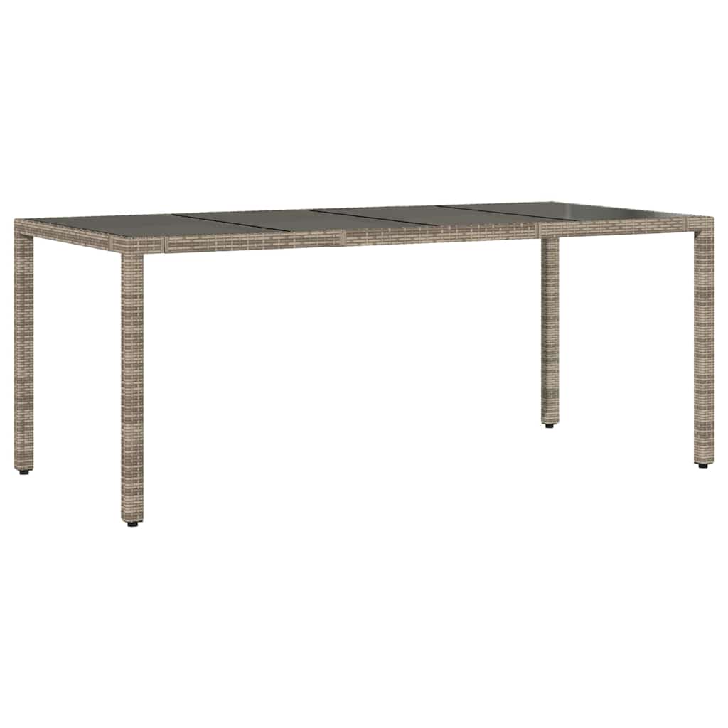 Conjunto de Comedor de Jardín 9 pcs Gris ratán sintético