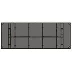 Conjunto de Comedor de Jardín 9 pcs Negro ratán sintético