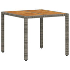 Conjunto de Comedor de Jardín 3 pcs Gris y marrón