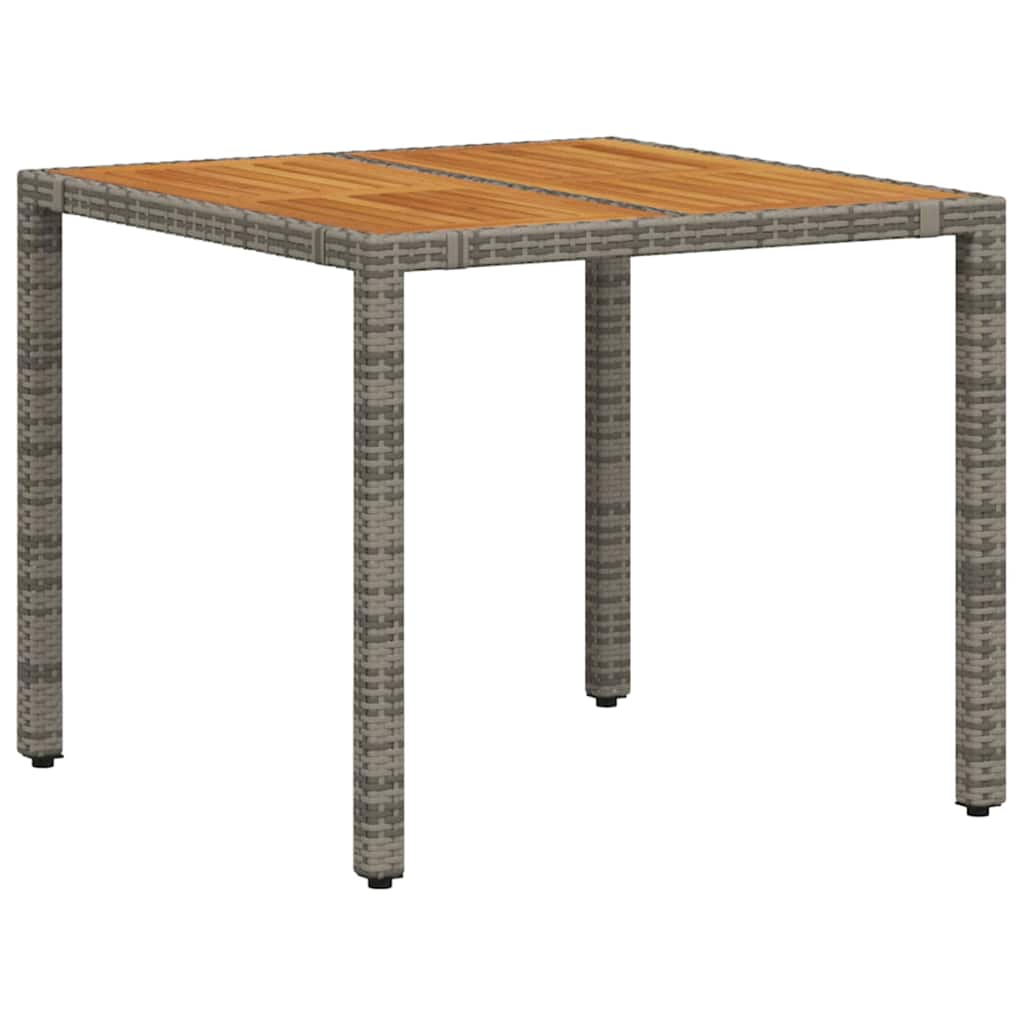 Conjunto de Comedor de Jardín 3 pcs Gris y marrón