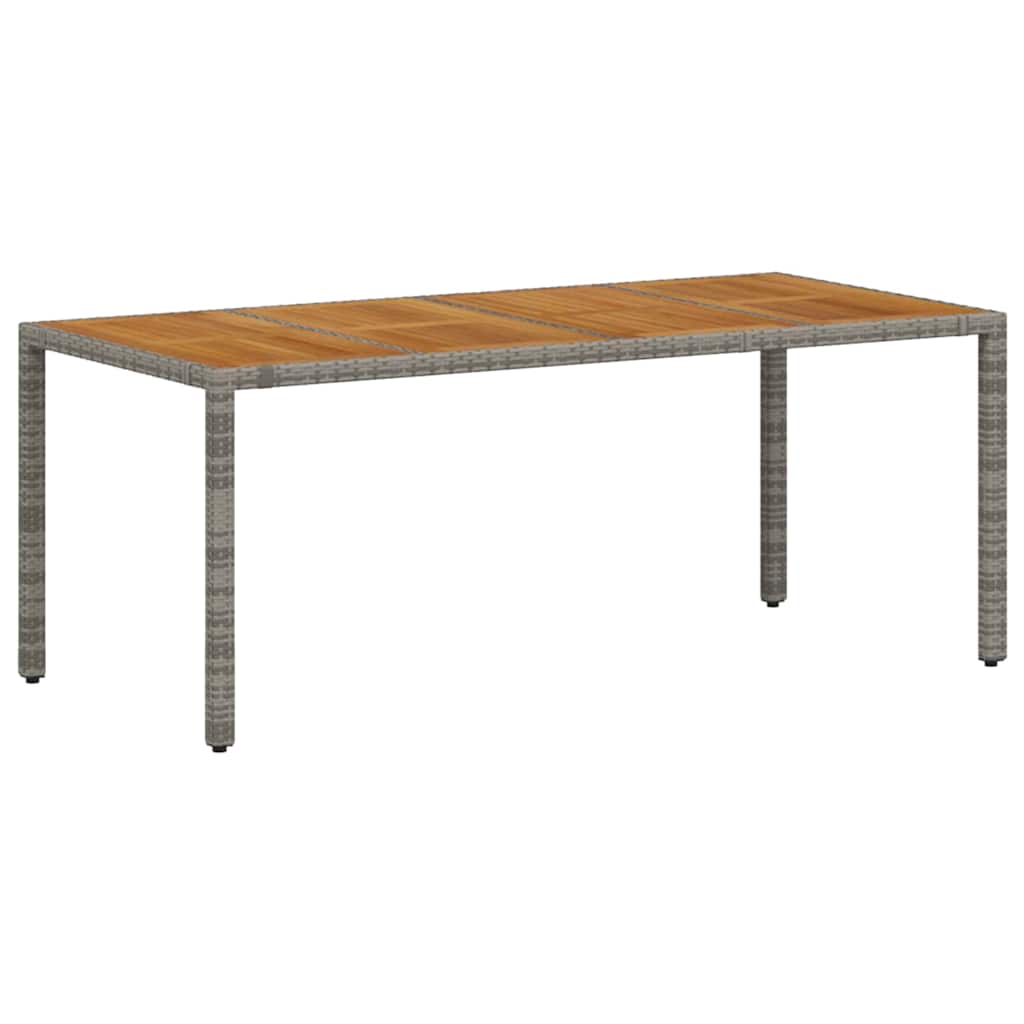 Conjunto de Comedor de Jardín 9 pcs Gris y marrón