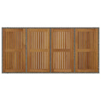 Conjunto de Comedor de Jardín 9 pcs Gris y marrón