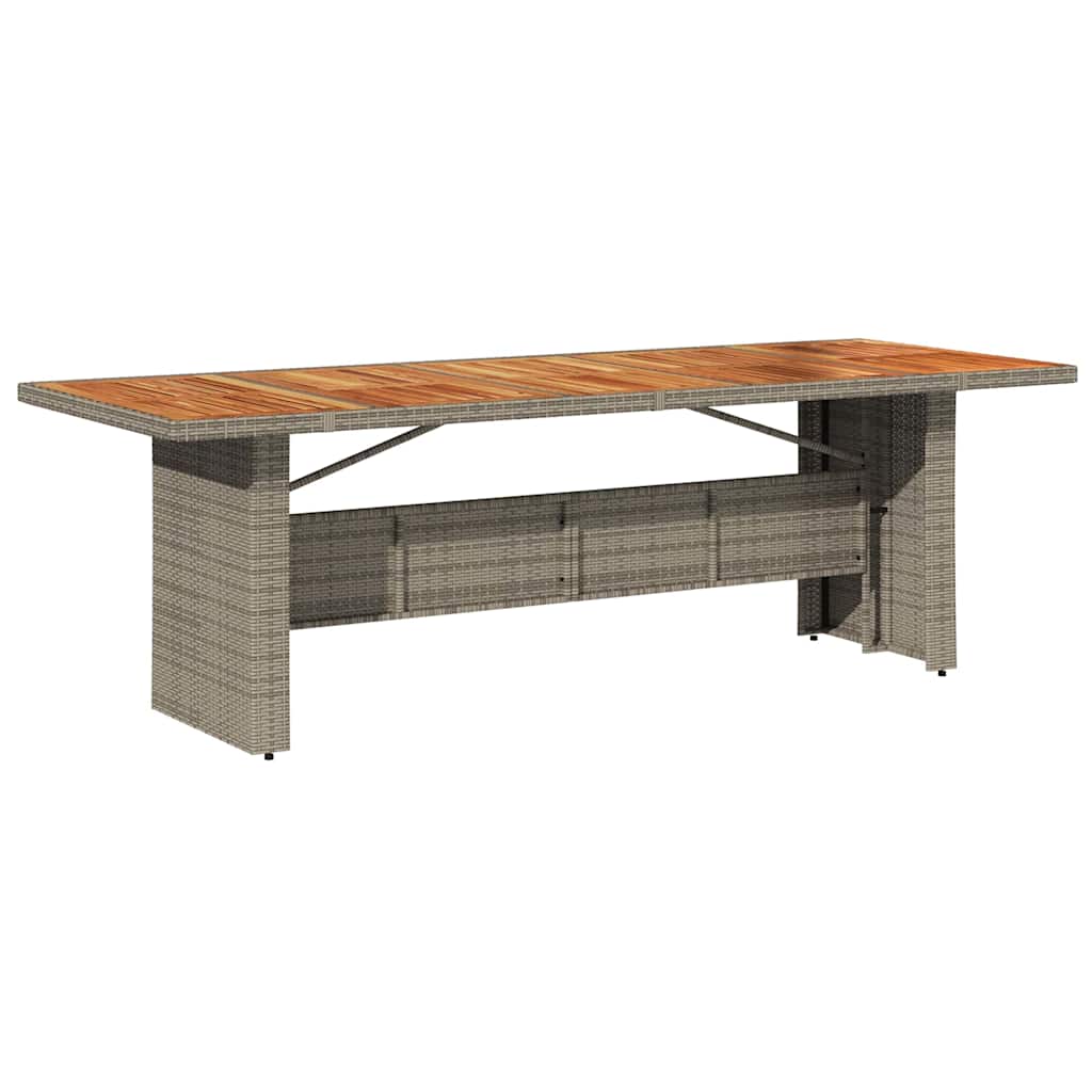 Conjunto de Comedor de Jardín 9 pcs Gris y marrón