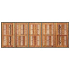 Conjunto de Comedor de Jardín 11 pcs Gris y marrón