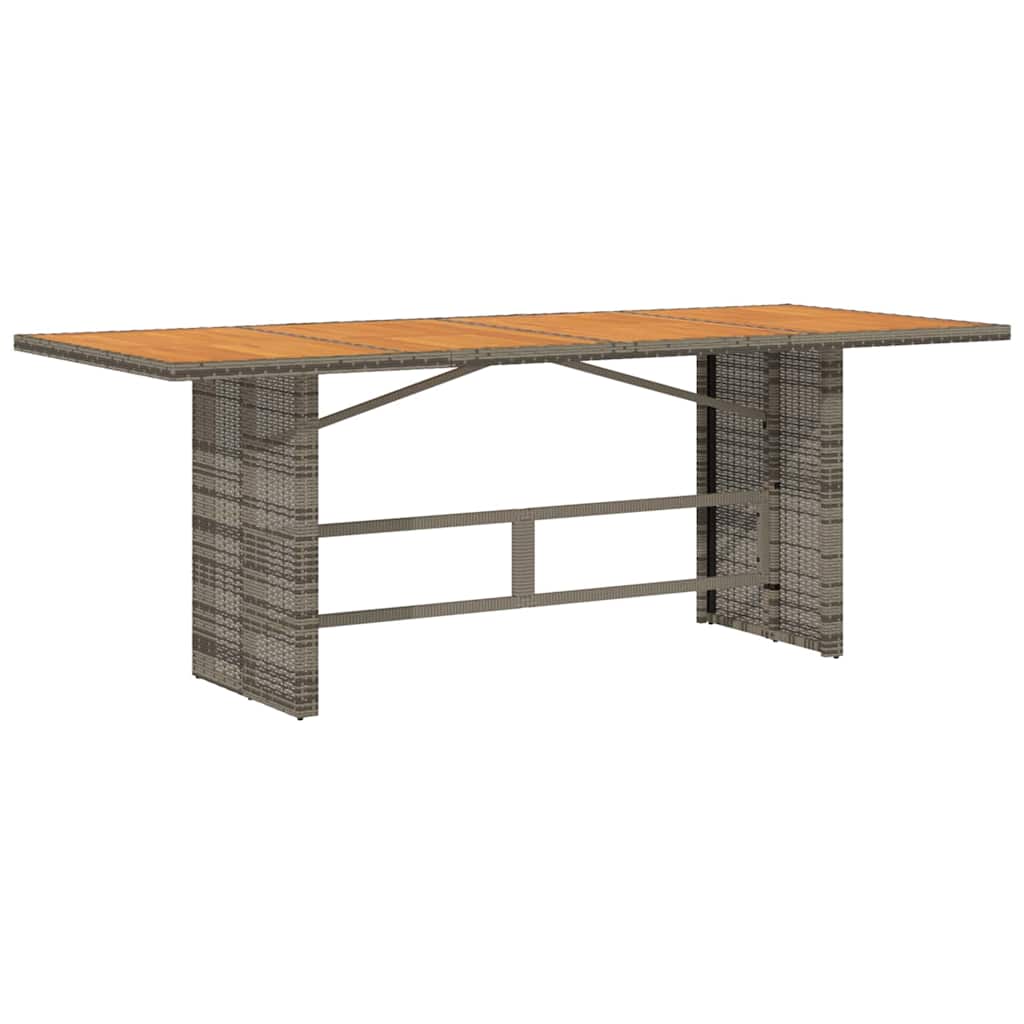 Conjunto de Comedor de Jardín 9 pcs Gris y marrón