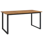 Conjunto de Comedor de Jardín 7 pcs Negro