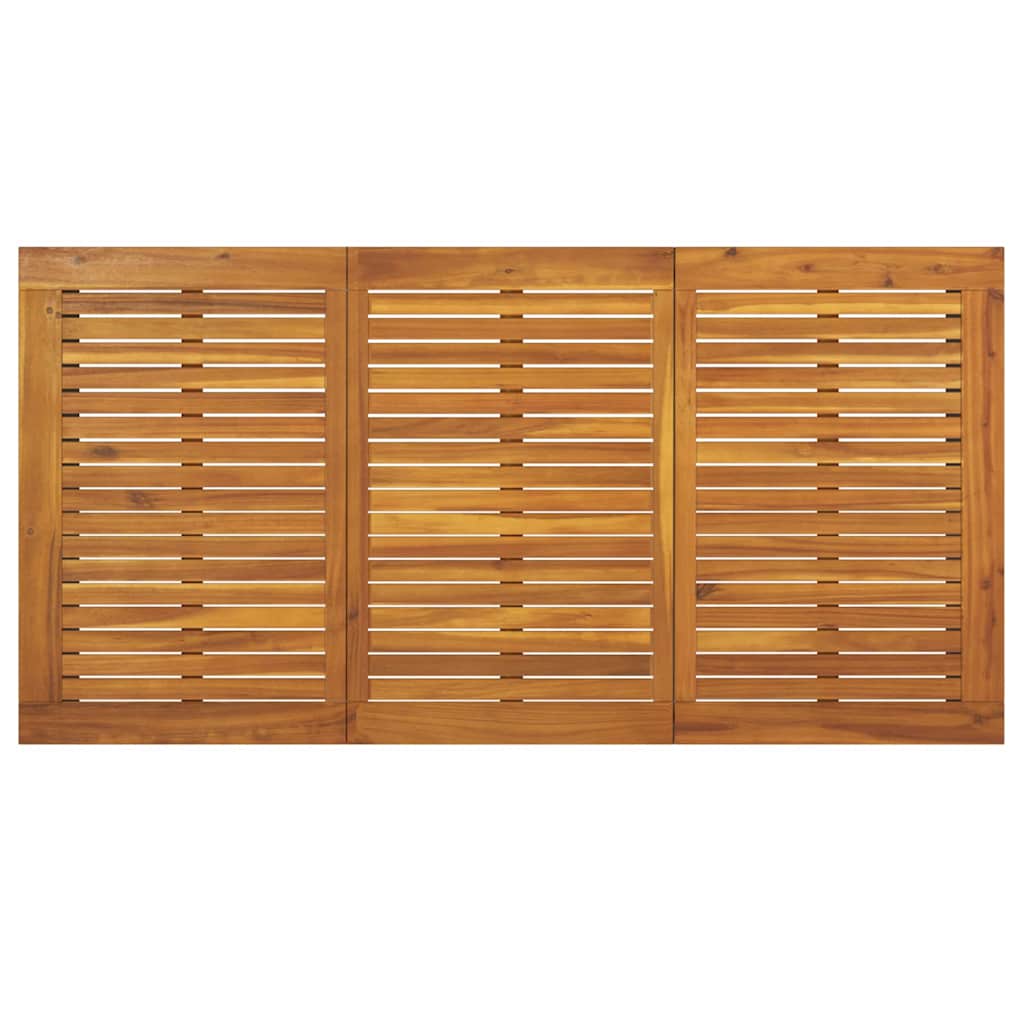 Conjunto de Comedor de Jardín 7 pcs Gris