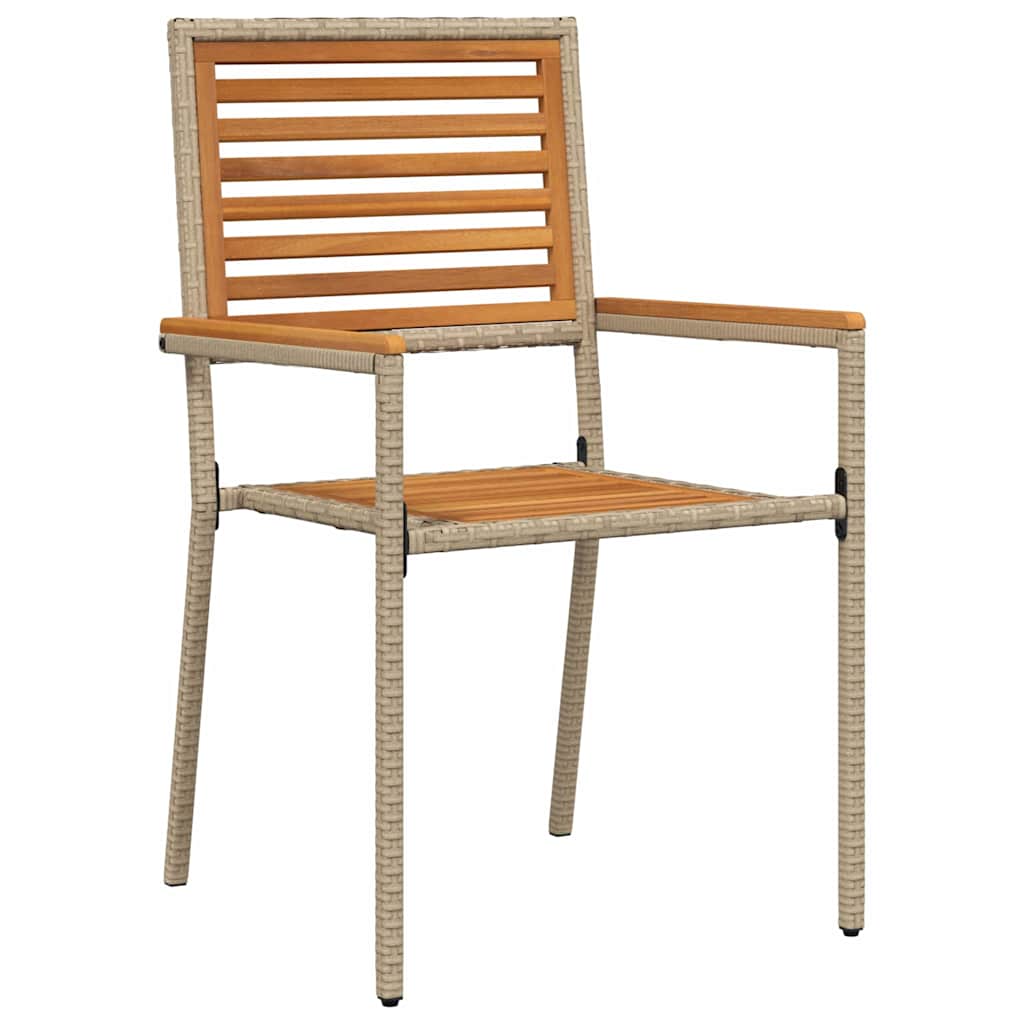 Conjunto de Comedor de Jardín 7 pcs Beige