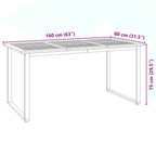 Conjunto de Comedor de Jardín 7 pcs Beige