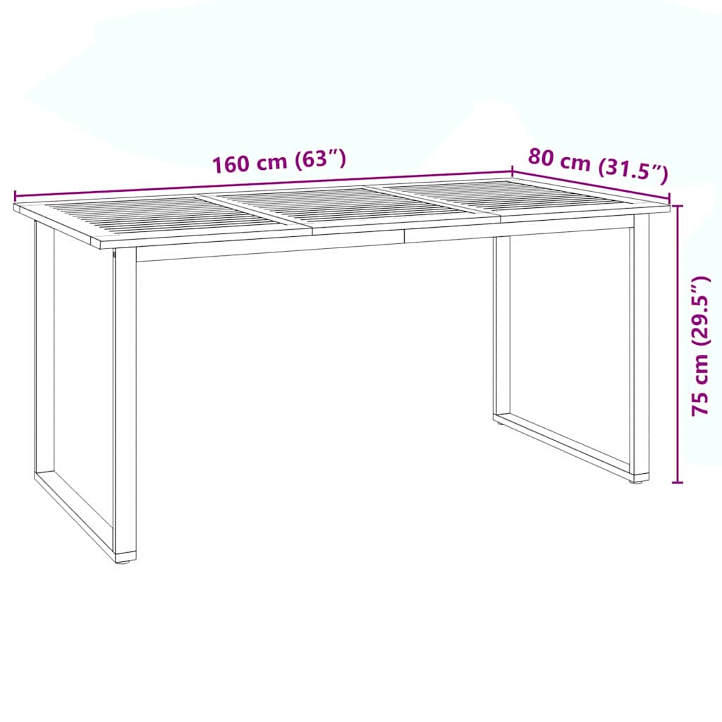 Conjunto de Comedor de Jardín 7 pcs Beige