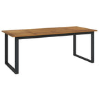 Conjunto de Comedor de Jardín 9 pcs Gris