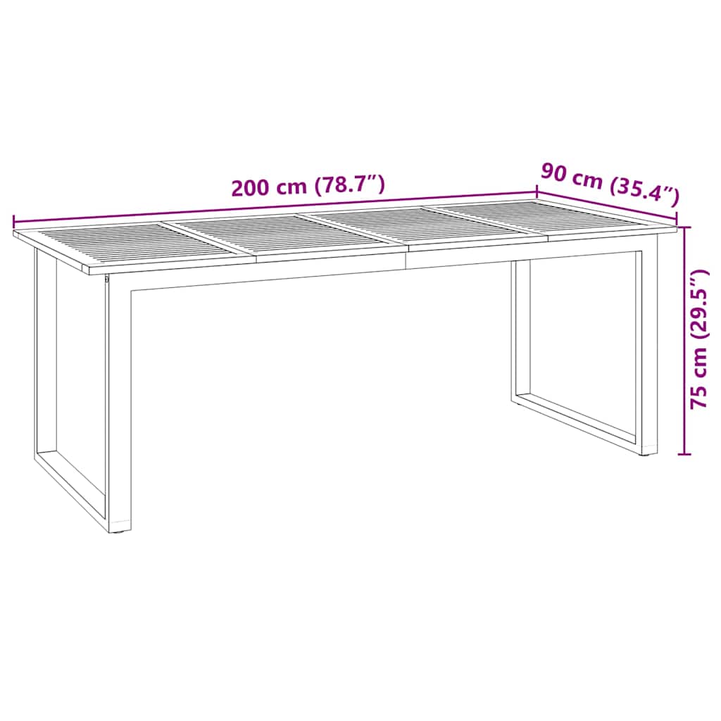 Conjunto de Comedor de Jardín 9 pcs Beige