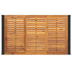 Conjunto de Comedor de Jardín 5 pcs Beige y Marrón