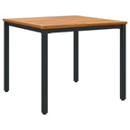 Conjunto de Comedor de Jardín 5 pcs Beige y Marrón