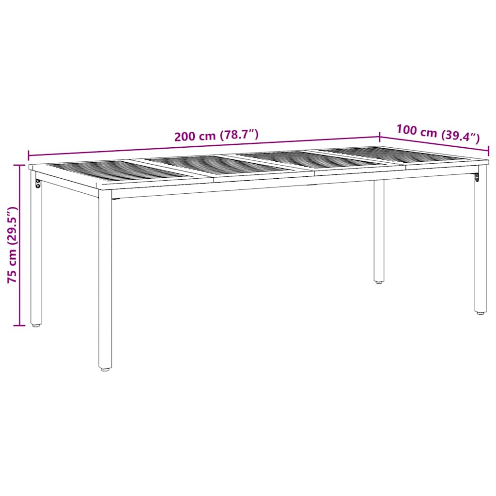 Conjunto de Comedor de Jardín 9 pcs Beige y Marrón