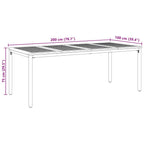 Conjunto de Comedor de Jardín 9 pcs Beige y Marrón
