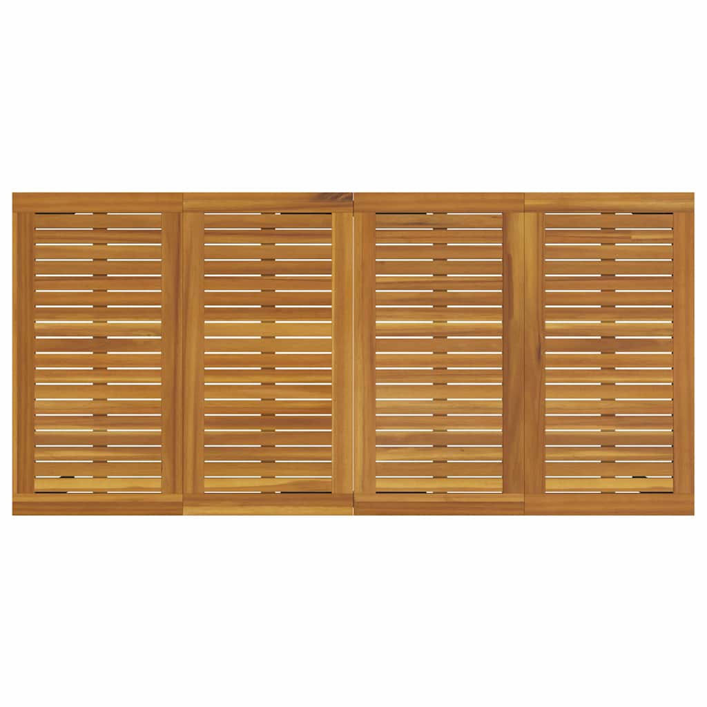 Conjunto de Comedor de Jardín 9 pcs Beige y Marrón