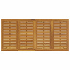 Conjunto de Comedor de Jardín 9 pcs Beige y Marrón