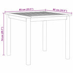 Conjunto de Comedor de Jardín 3 pcs Beige