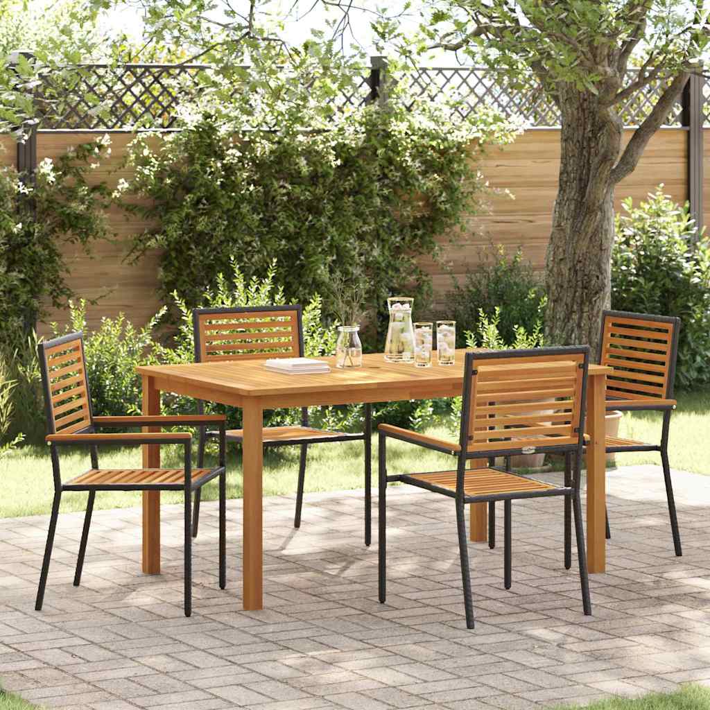 Conjunto de Comedor de Jardín 3 pcs Beige