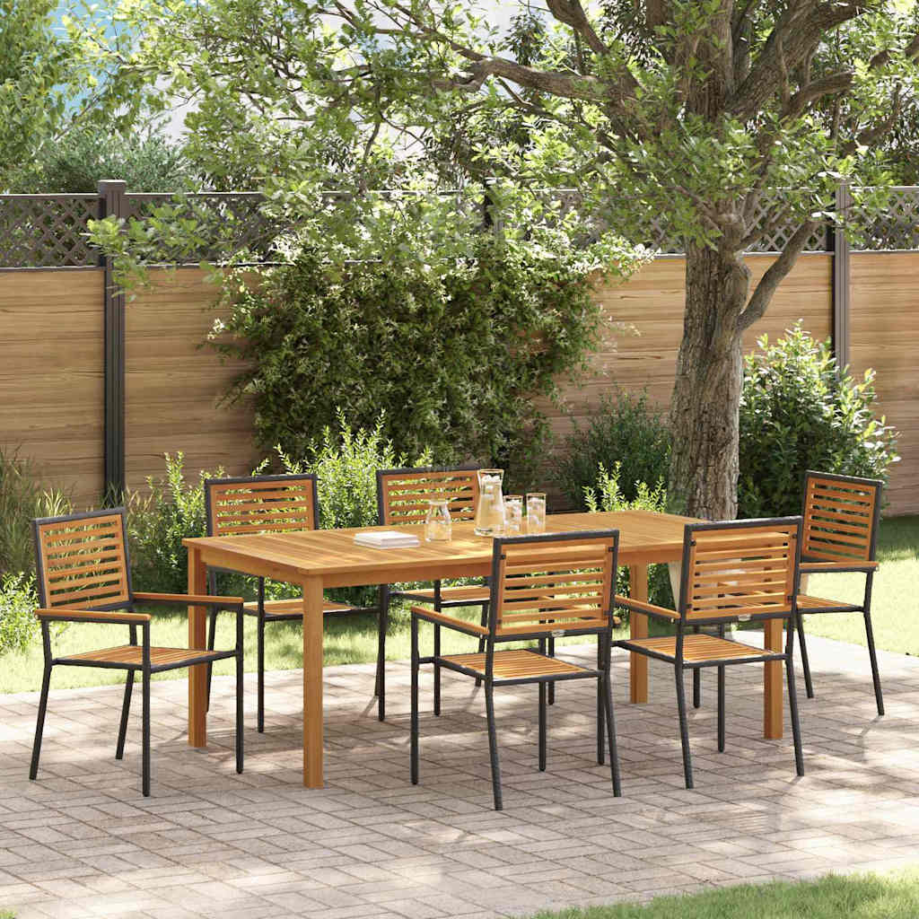 Conjunto de Comedor de Jardín 3 pcs Beige