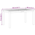 Conjunto de Comedor de Jardín 5 pcs Beige