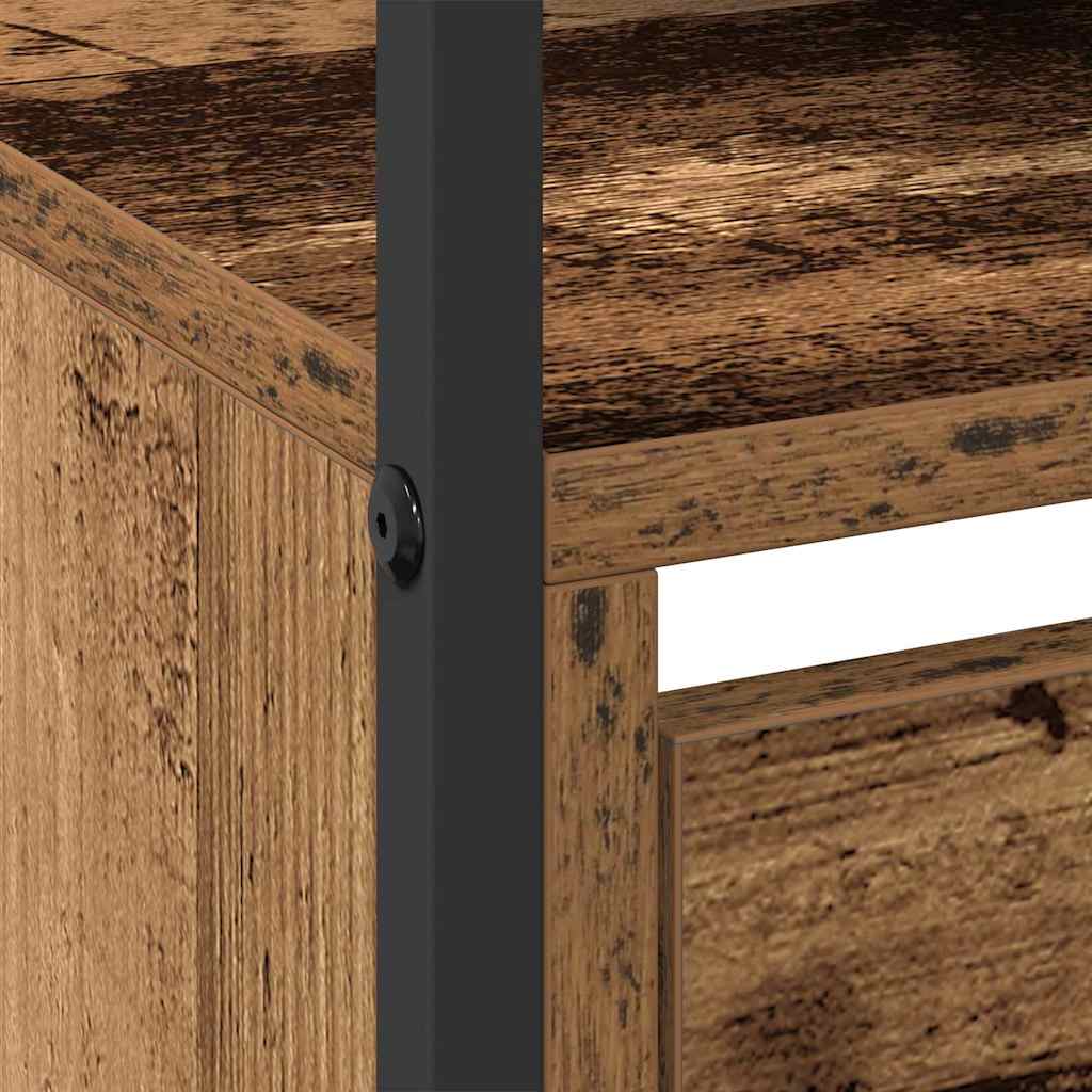 Armario Zapatero con estante Madera vieja 100 x 34 x 112 cm
