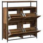 Armario Zapatero con estante Madera vieja 100 x 34 x 112 cm
