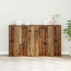Aparador 2 pcs Madera vieja 60 x 31 x 70 cm