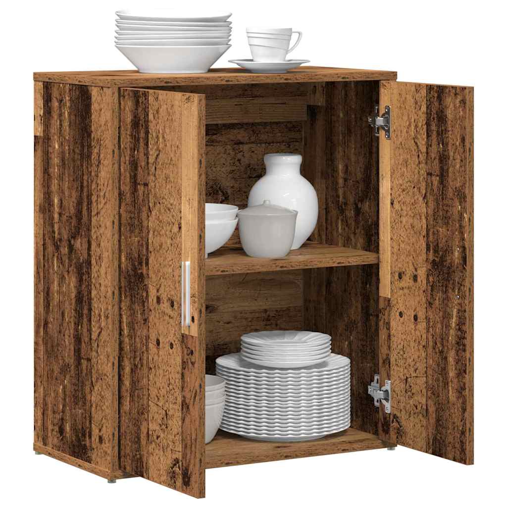 Aparador 2 pcs Madera vieja 60 x 31 x 70 cm