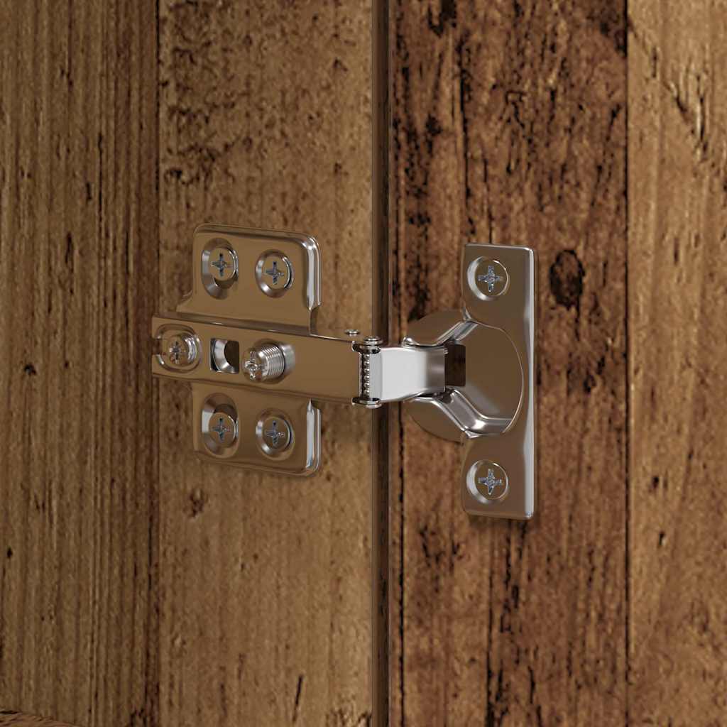 Aparador de cocina 2 pcs Madera vieja 60 x 50 x 180 cm