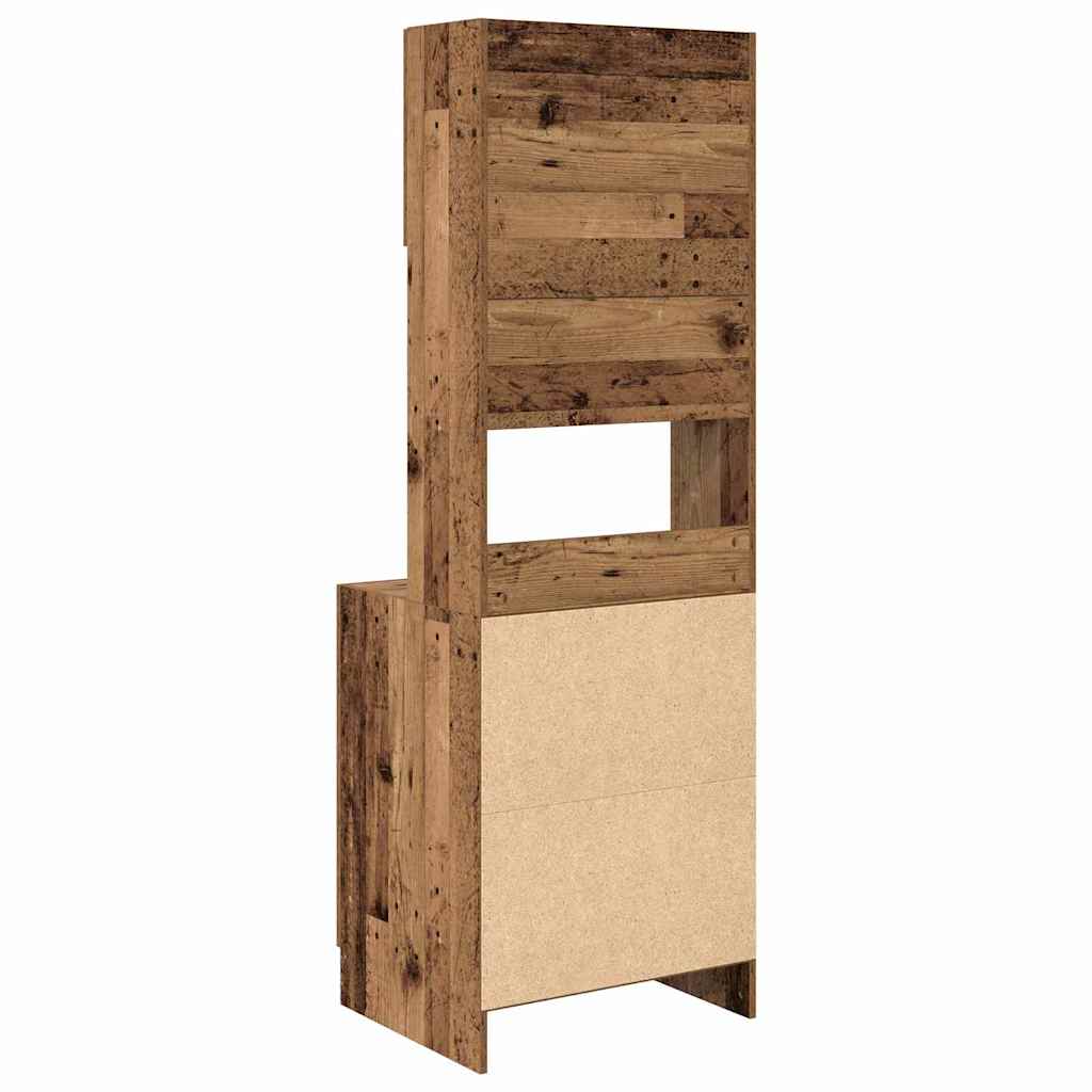 Aparador de cocina 2 pcs Madera vieja 60 x 50 x 180 cm