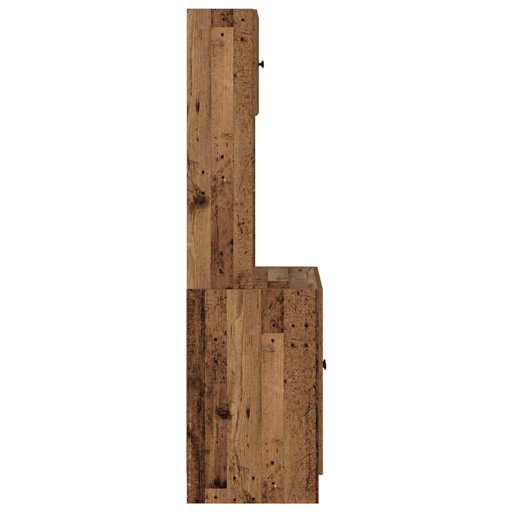 Aparador de cocina 2 pcs Madera vieja 60 x 50 x 180 cm