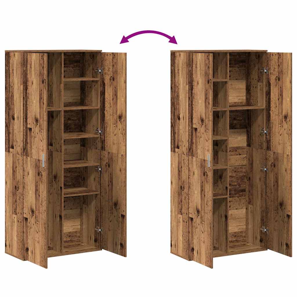 Vitrina Madera Vieja 80 x 35 x 180 cm Madera contrachapada