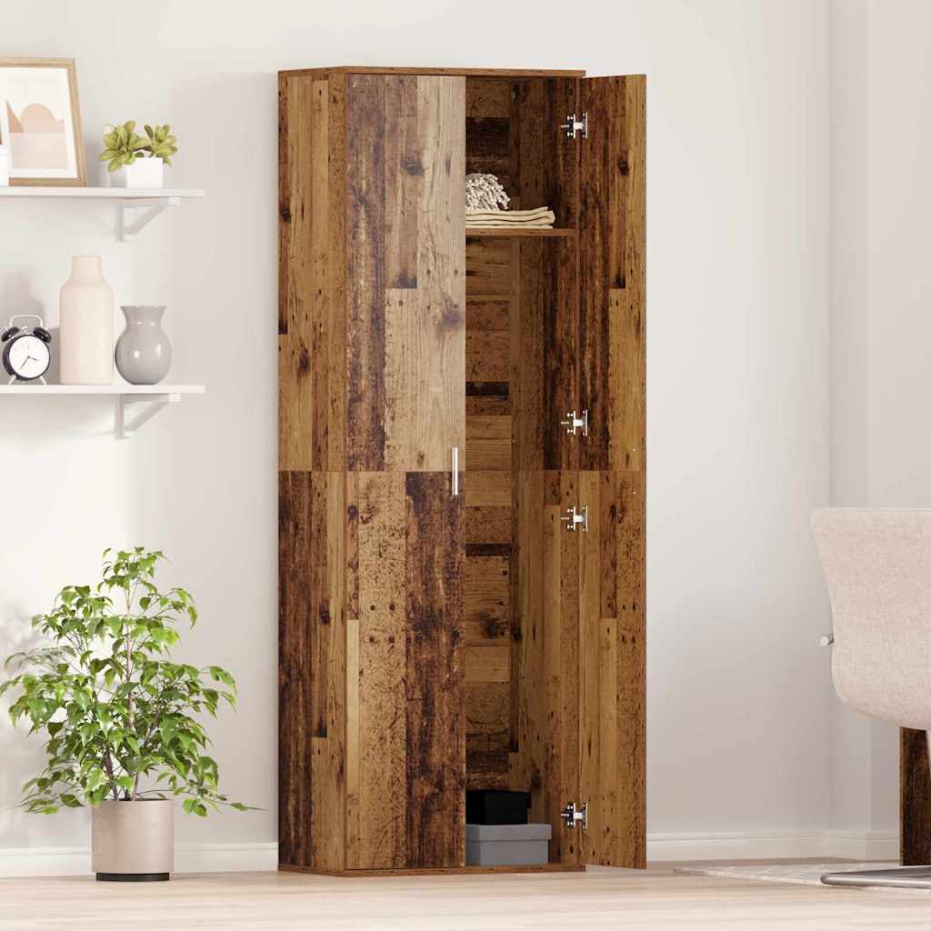 Highboard Madera Vieja 60 x 35 x 180 cm Madera contrachapada