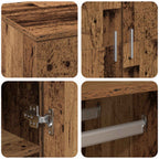 Highboard Madera Vieja 80 x 39 x 178 cm Madera contrachapada