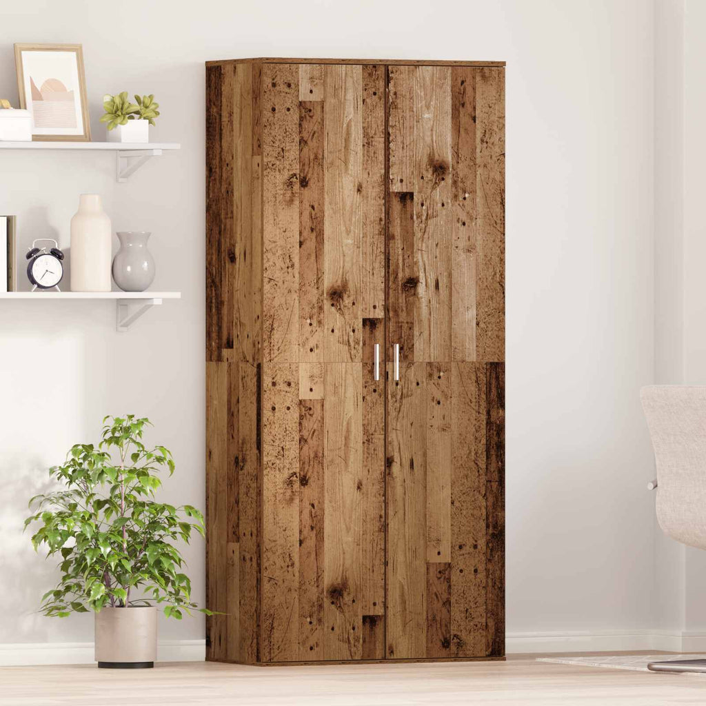 Highboard Madera Vieja 80 x 39 x 178 cm Madera contrachapada