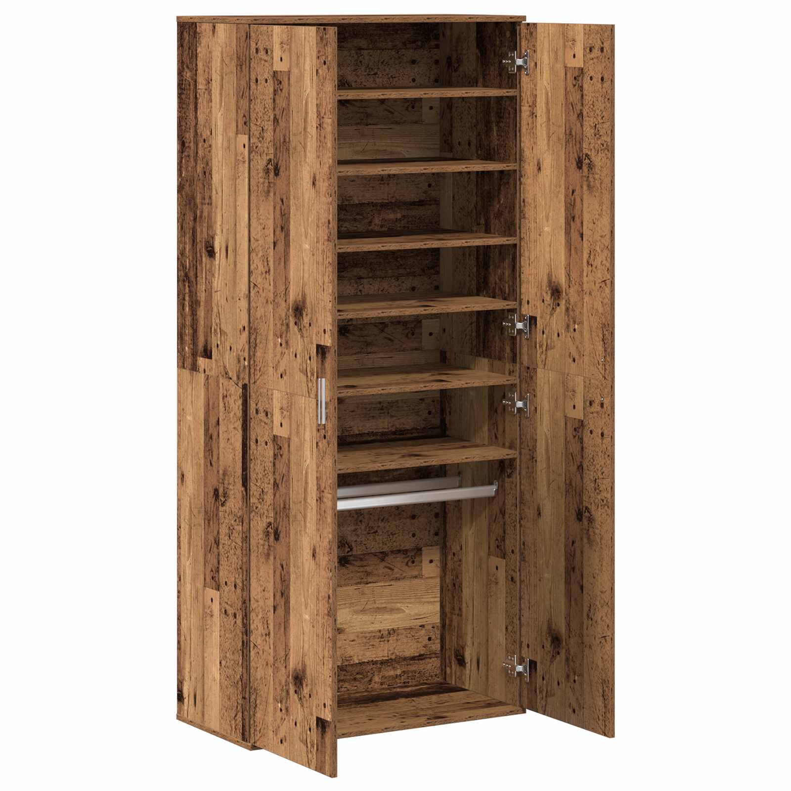 Highboard Madera Vieja 80 x 39 x 178 cm Madera contrachapada