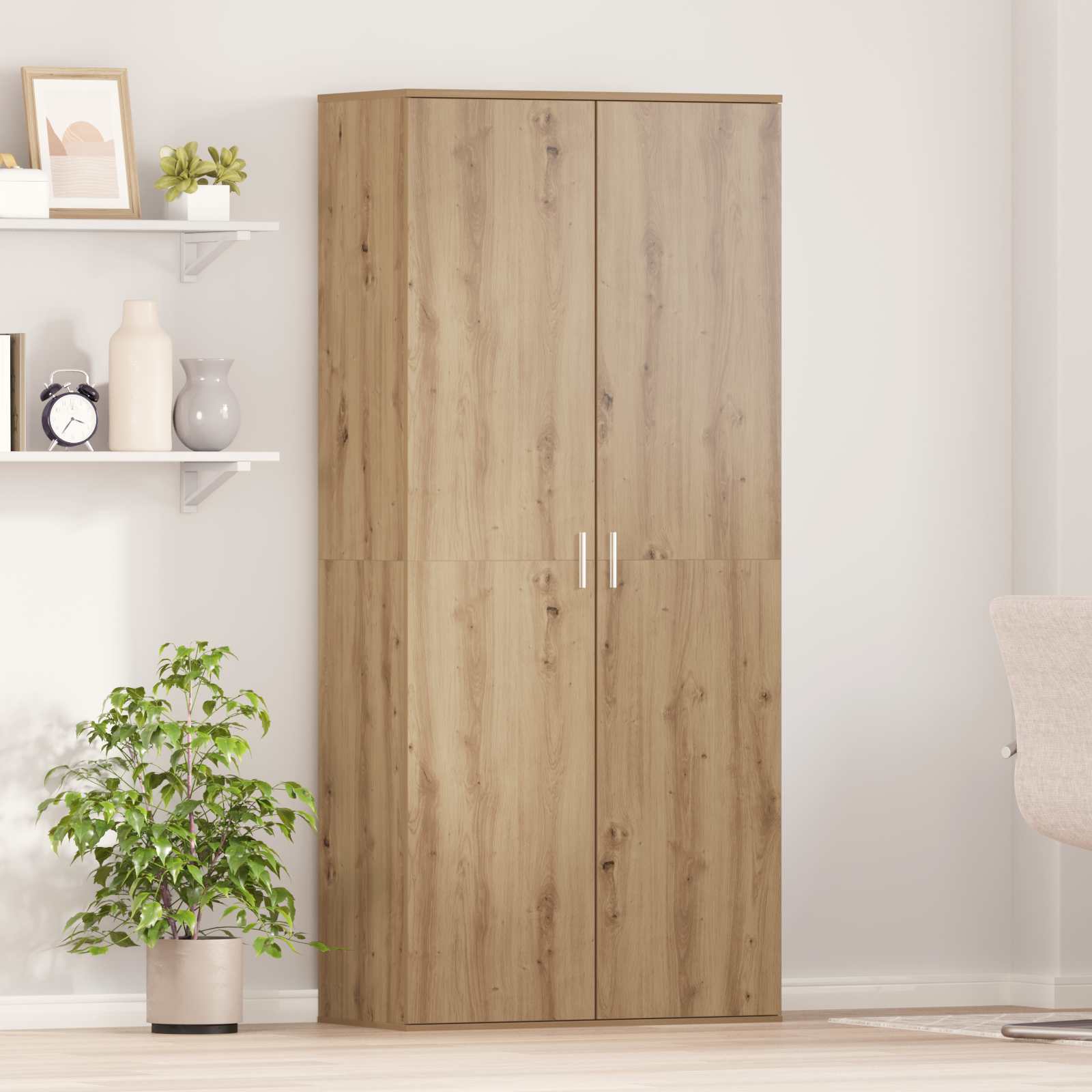 Highboard Madera Vieja 80 x 39 x 178 cm Madera contrachapada