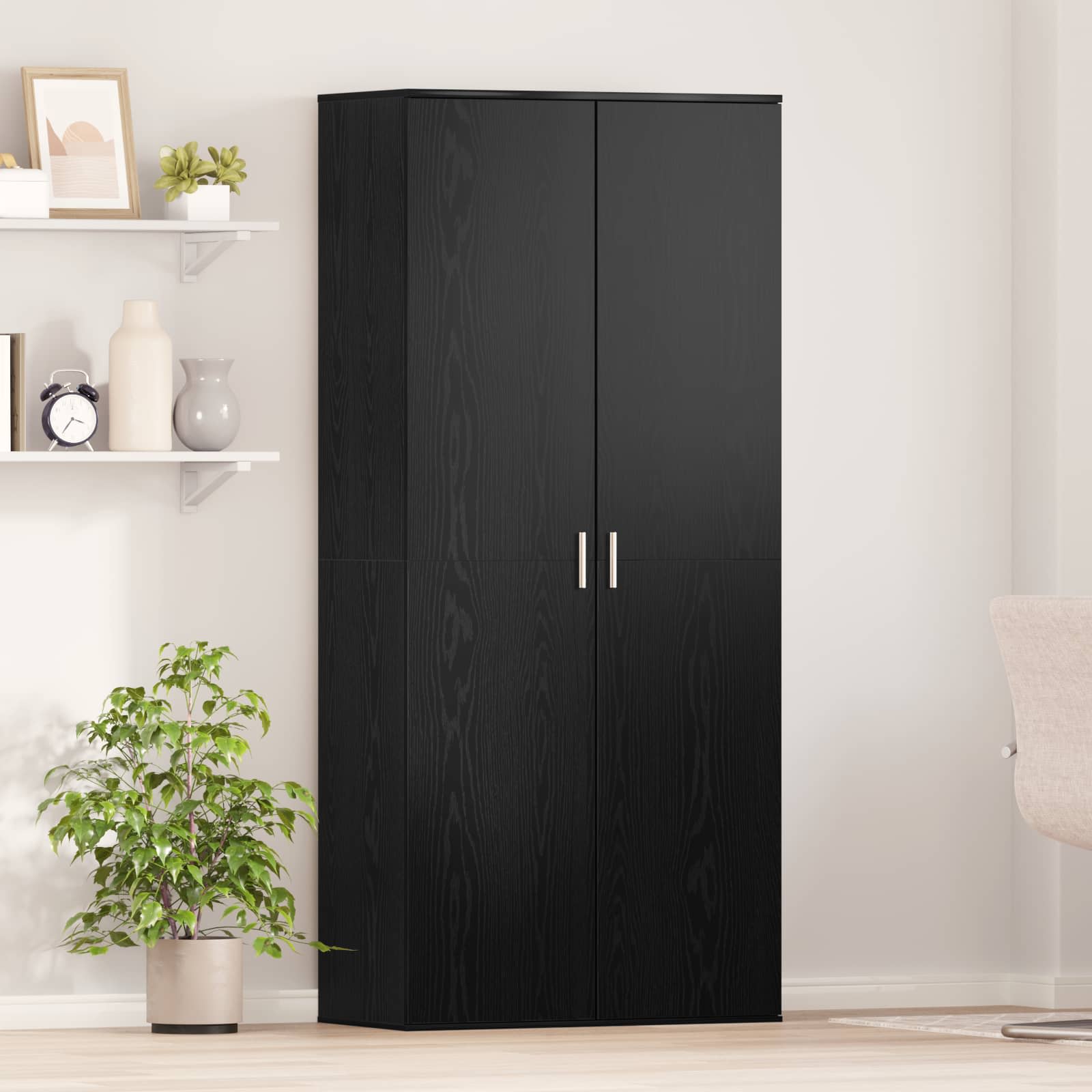 Highboard Madera Vieja 80 x 39 x 178 cm Madera contrachapada
