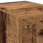 Aparador alto 2 pcs Madera vieja 30 x 42,5 x 185 cm