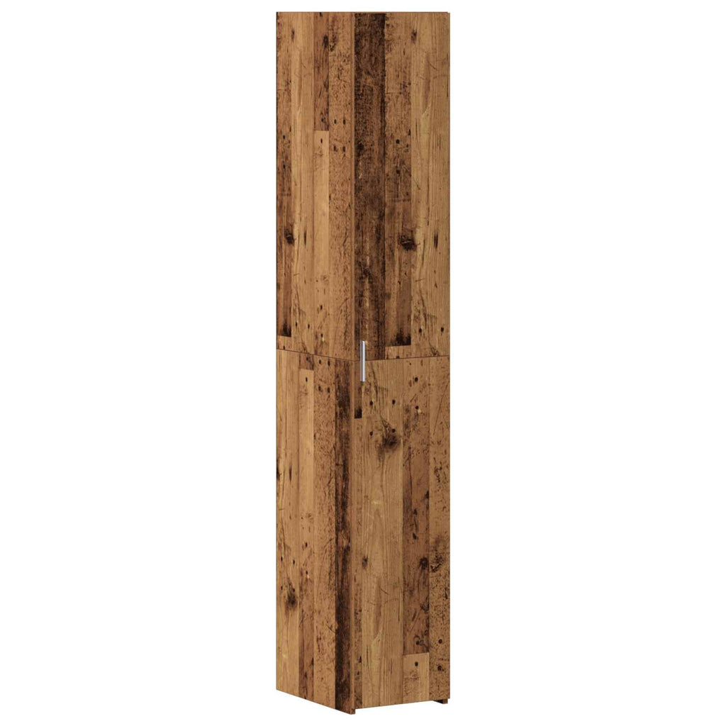 Aparador alto 2 pcs Madera vieja 30 x 42,5 x 185 cm